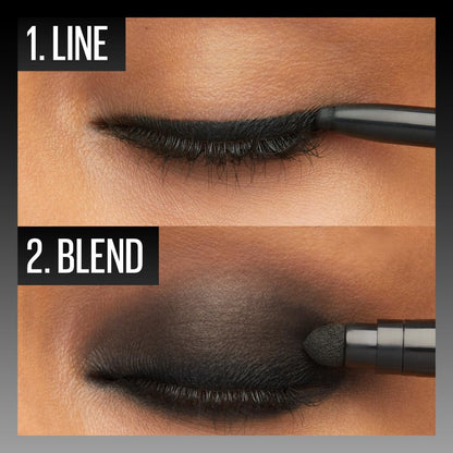 Maybelline Tattoo Studio Automatic Gel Pencil Waterproof Eyeliner, Blendable, Smudge Resistant, Matte Eyeliner For Up To 36HR Wear, Expressotini (Smokey Brown), Packaging May Vary