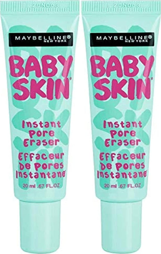 Maybelline Baby Skin Instant Pore Eraser Primer Makeup, Clear, 2 Count
