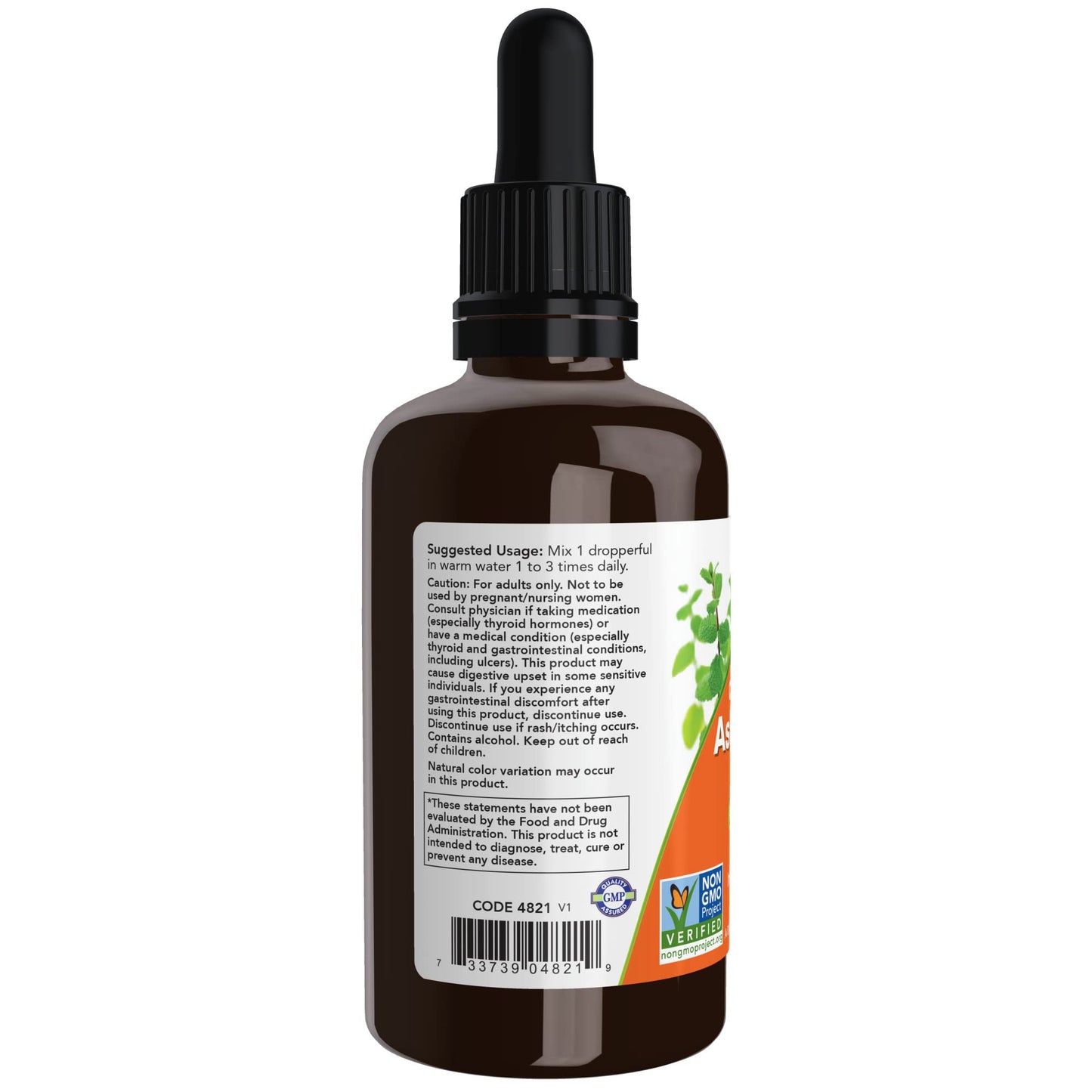 NOW Supplements, Ashwagandha Liquid Extract, Organic, Immune System Support, 2 Fluid Ounces (Pack of 2)
