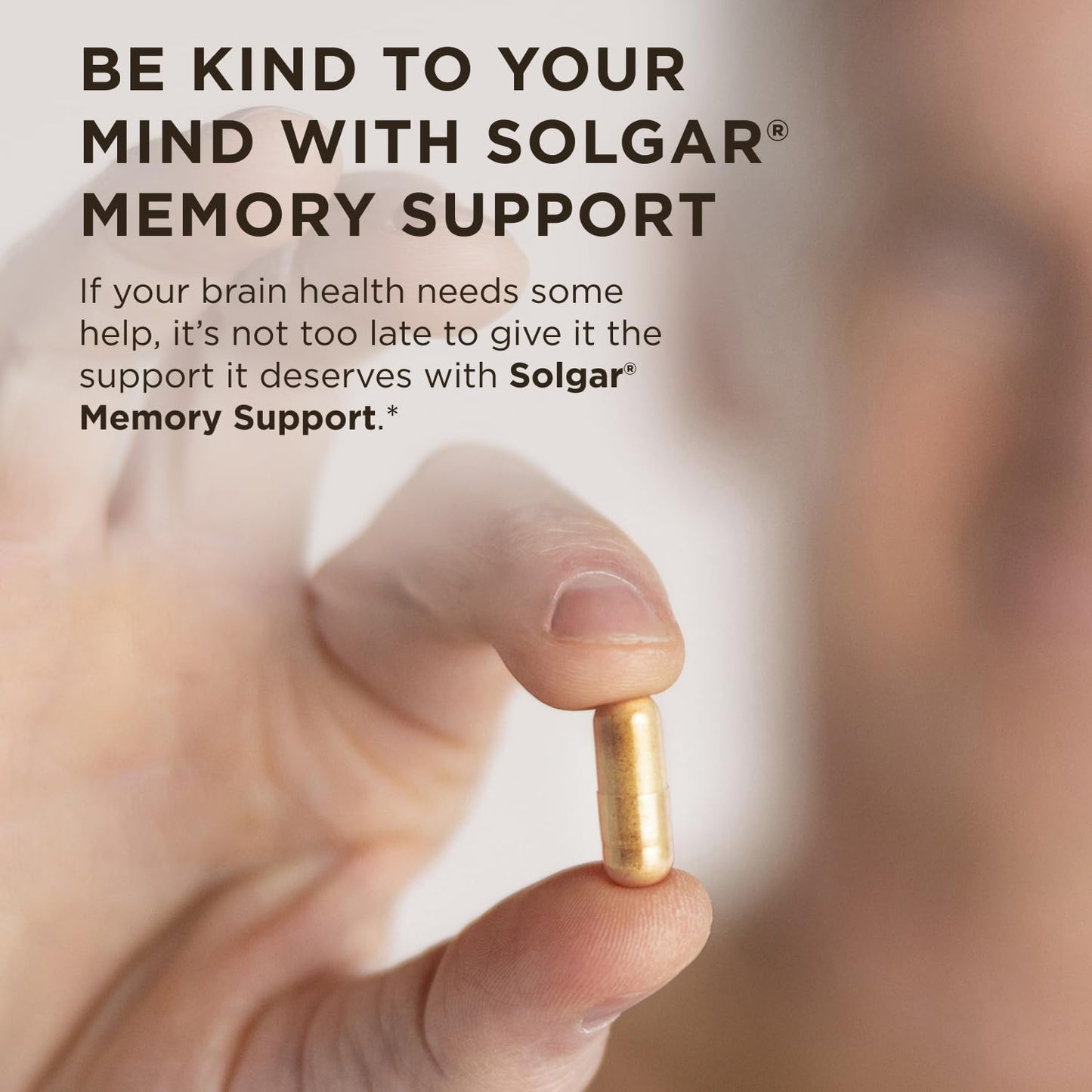 Solgar Memory Support Brain Dietary Supplement for Memory and Focus
