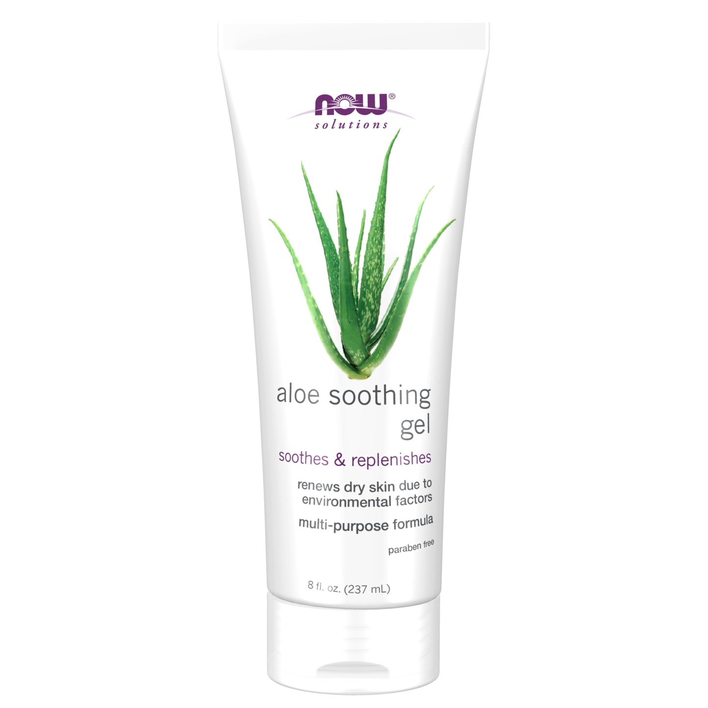 NOW Solutions, Aloe Soothing Gel, Soothing & Replenishing, 8 fl. oz