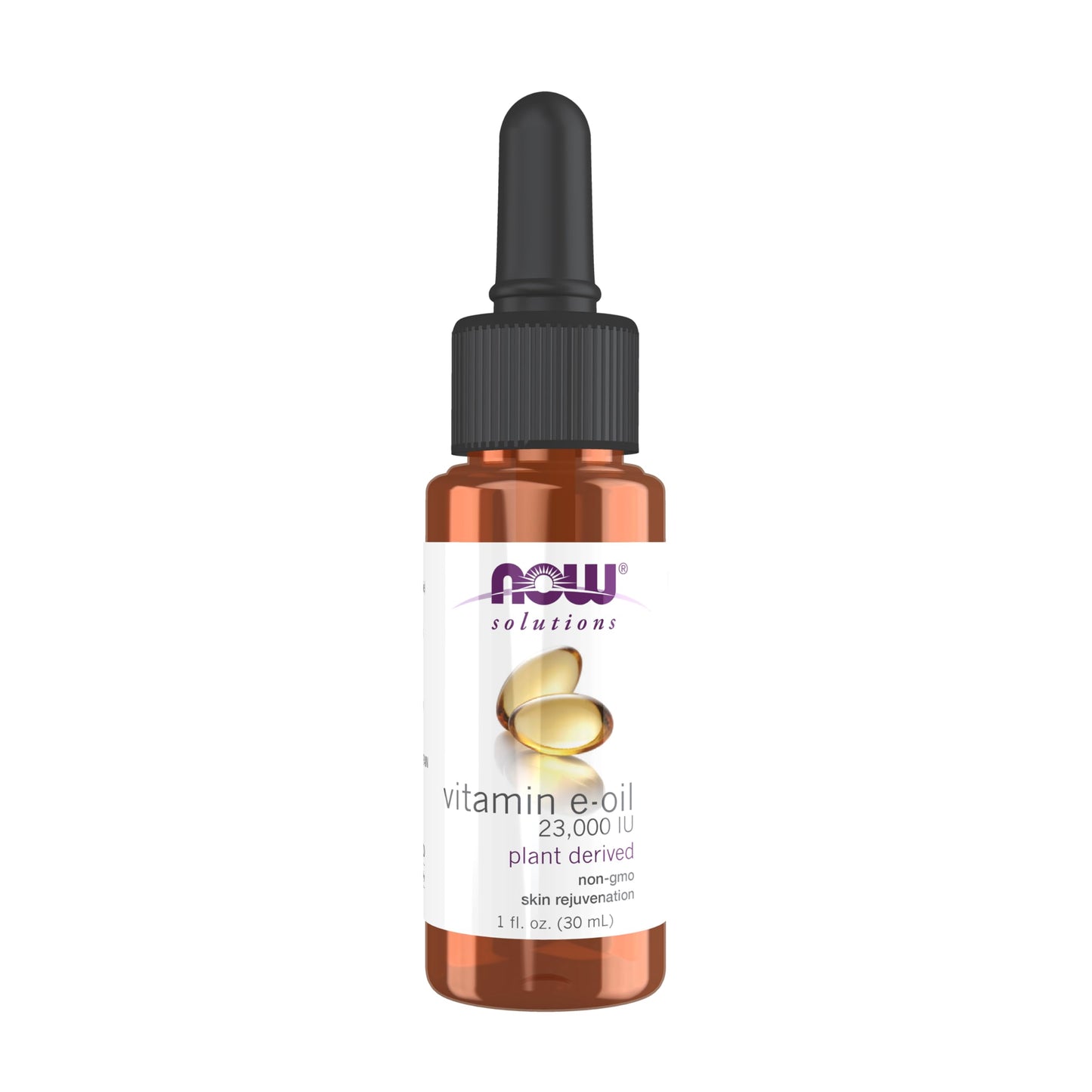 NOW Foods Solutions, E-Oil 23,000 IU, Natural Skin Rejuvenation, Skin Moisturizer, 1-Ounce
