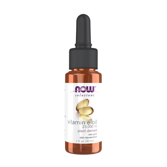 NOW Foods Solutions, E-Oil 23,000 IU, Natural Skin Rejuvenation, Skin Moisturizer, 1-Ounce