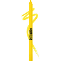 MAYBELLINE New York Tattoo Studio Long-Lasting Sharpenable Eyeliner Pencil, Glide on Smooth Gel Pigments with 36 Hour Wear, Waterproof Citrus Charge 0.04 oz