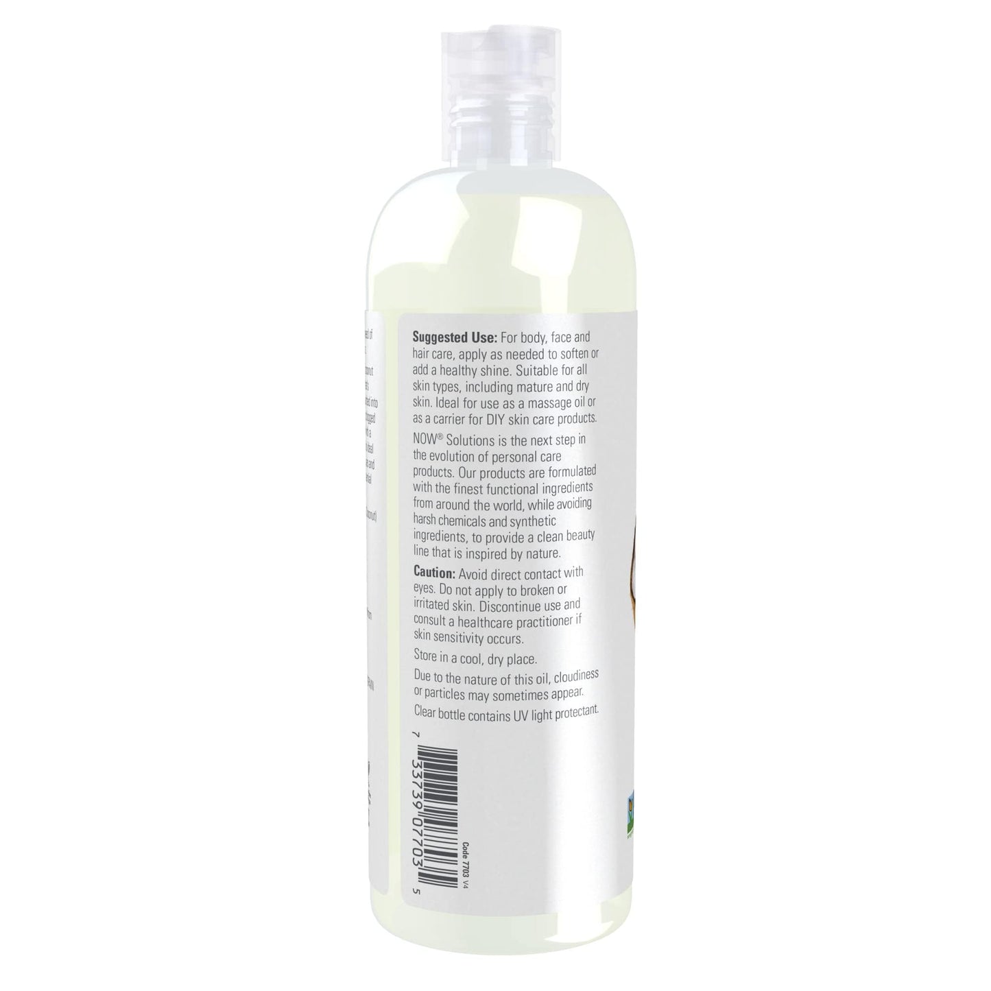NOW Solutions, Liquid Coconut Oil, Light and Nourishing, Promotes Healthy-Looking Skin and Hair, 16-Ounce (Pack of 2)