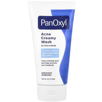 PanOxyl 4 Acne Creamy Wash, 4% Benzoyl Peroxide 6 oz (Pack of 6)