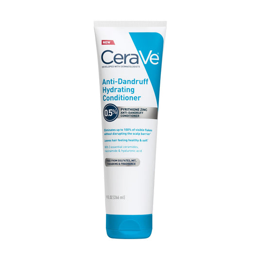 CeraVe Hydrating Anti Dandruff Conditioner with Hyaluronic Acid, 9oz