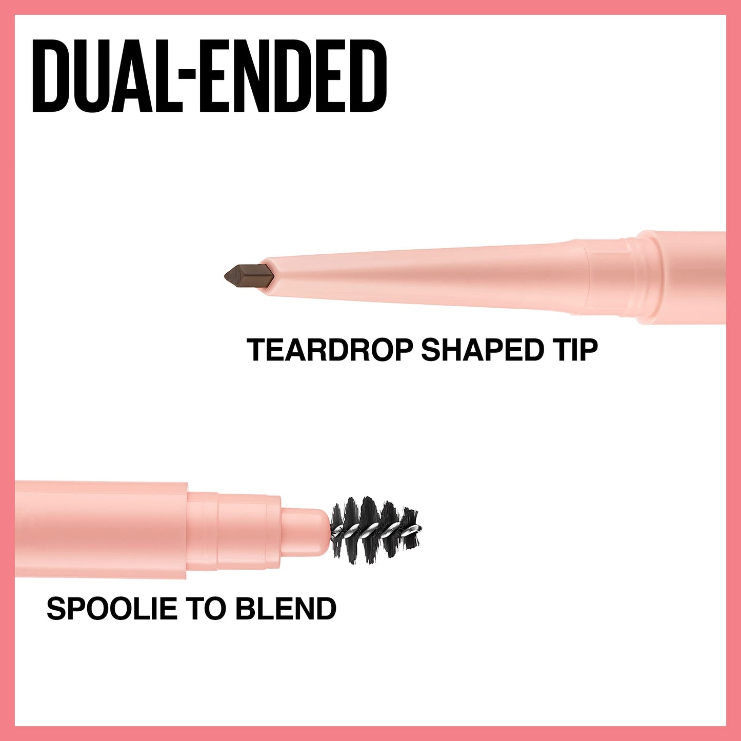 Maybelline Total Temptation Eyebrow Definer Pencil, Medium Brown, 1 Count