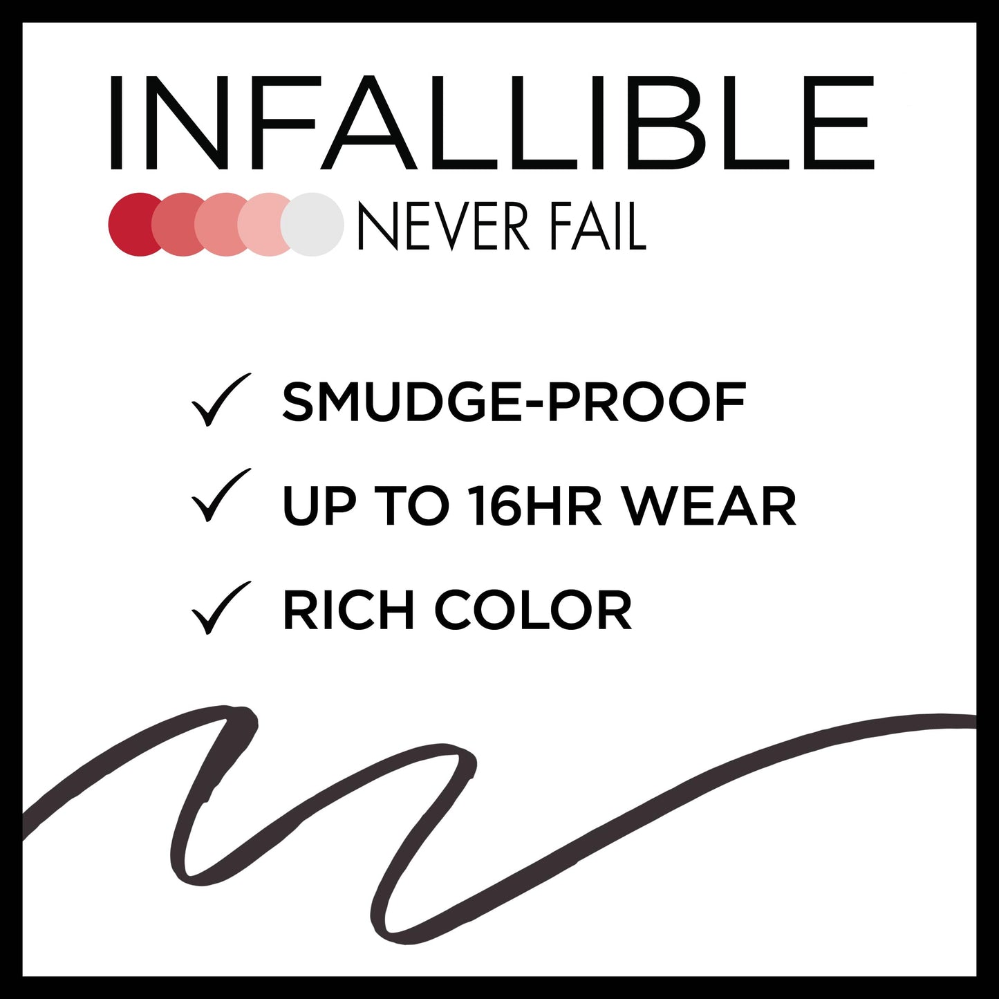L'Oreal Paris Makeup Infallible Never Fail Original Mechanical Pencil Eyeliner with Built in Sharpener, Carbon Black, 0.008 oz.