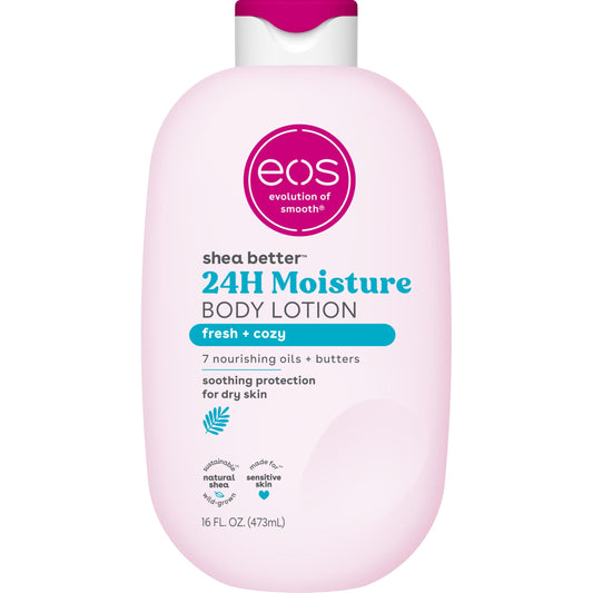 eos Natural Shea Better Body Lotion, Fresh & Cozy, 16 fl oz