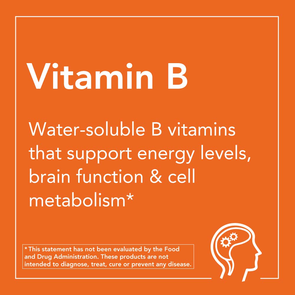 NOW Supplements, Vitamin B-100, Sustained Release, Energy Production*, Nervous System Health*, 100 Tablets (Pack of 2)