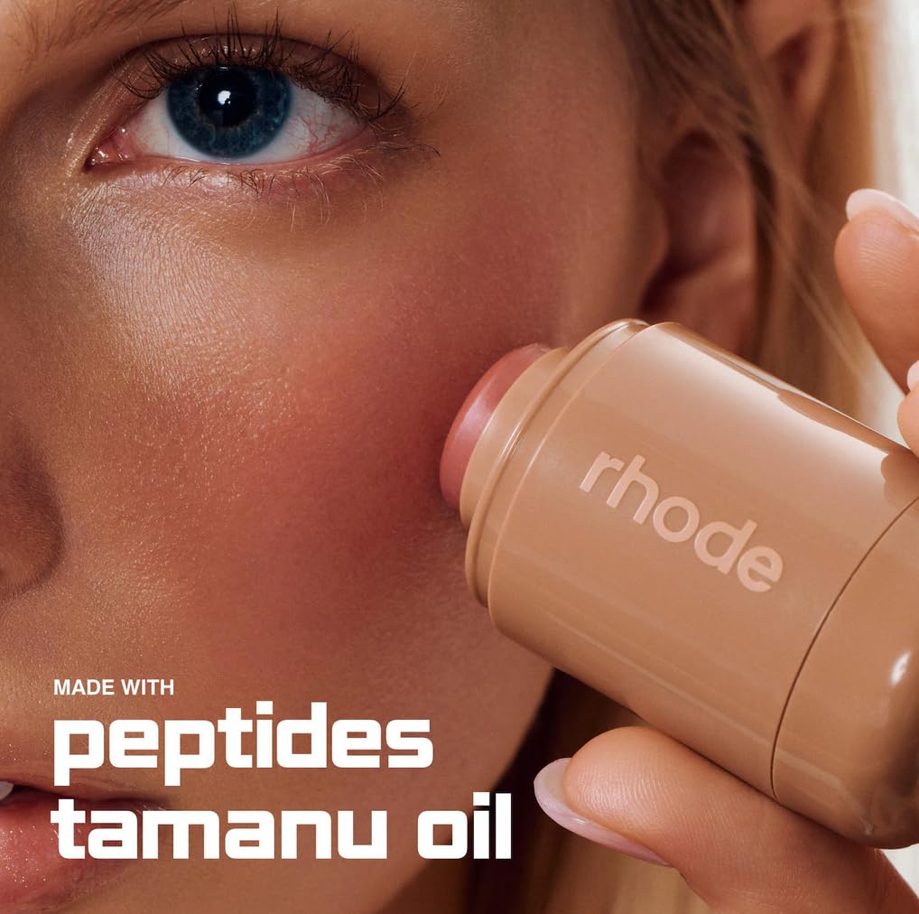 Rhode Pocket Blush, Buildable Hydrating Cream Blush, Tan Line - Pinky Tan