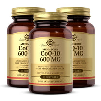 Solgar Megasorb CoQ-10 600 mg, 30 Softgels (Pack of 3) - Promotes Nervous System Health - Coenzyme Q10 Supplement - Enhanced Absorption - Gluten Free, Dairy Free - 90 Total Servings