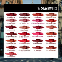 Maybelline New York Color Sensational Lipstick, Lip Makeup, Matte Finish, Hydrating Lipstick, Nude, Pink, Red, Plum Lip Color, Touch Of Spice, 1 Count