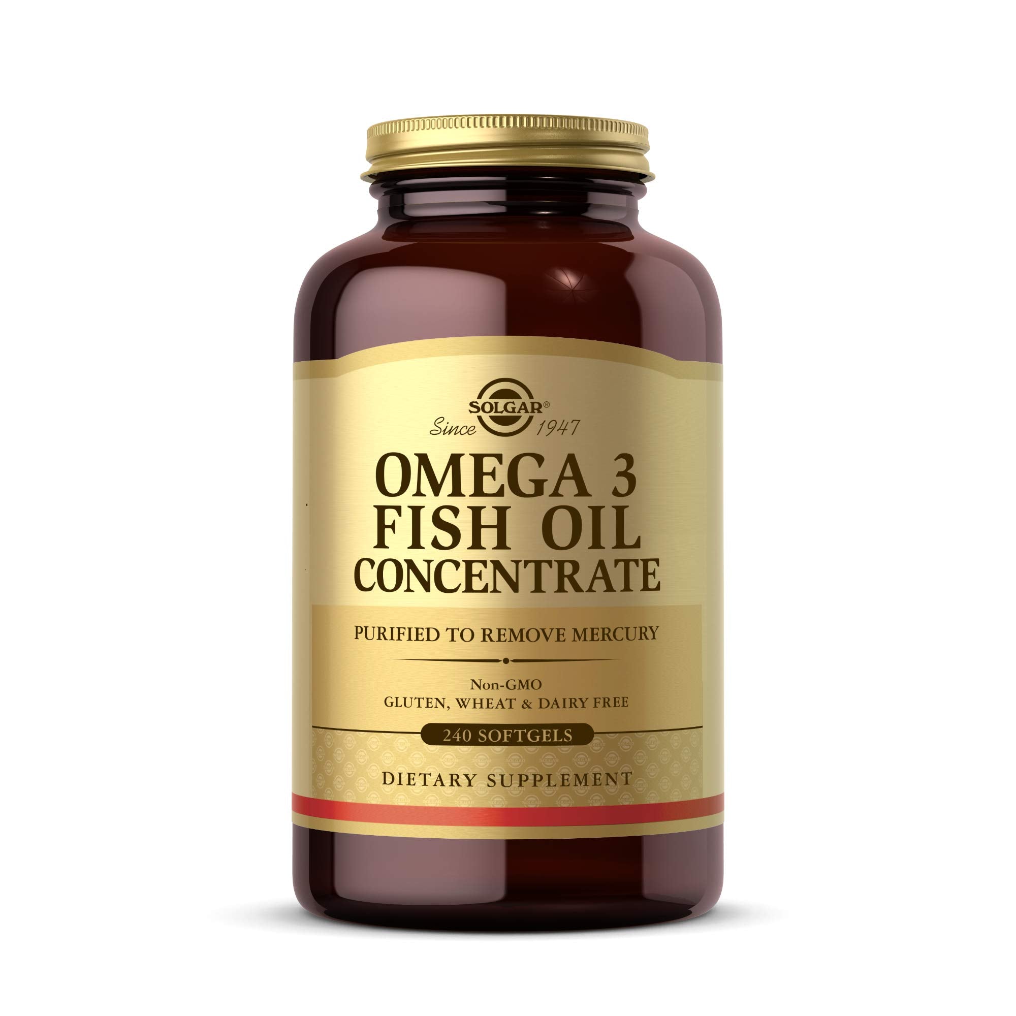 Solgar Omega-3 Fish Oil Concentrate, 240 Softgels