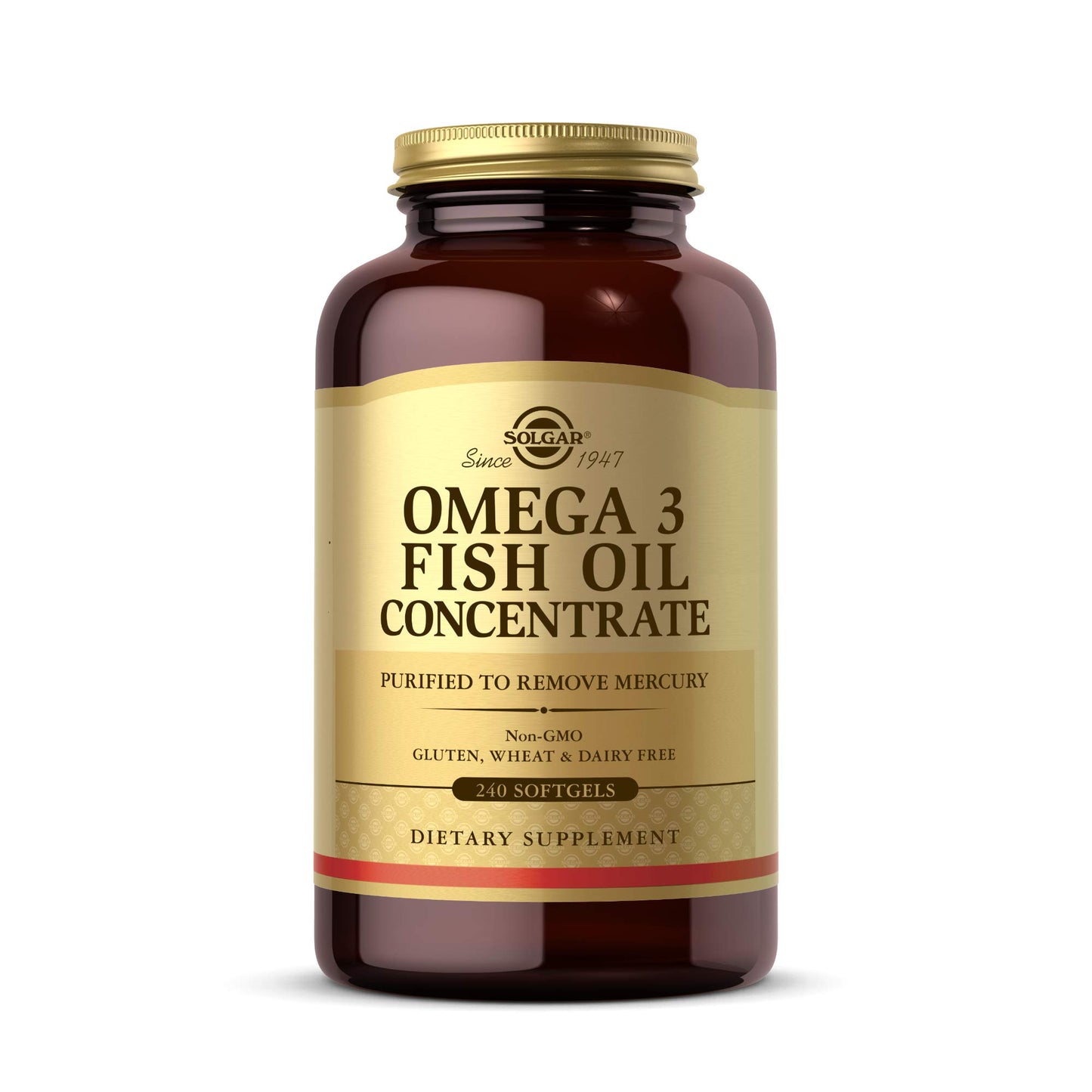 Solgar Omega-3 Fish Oil Concentrate, 240 Softgels