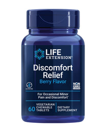 Life Extension Discomfort Relief (Berry Flavor), 60 Chewable Tablets