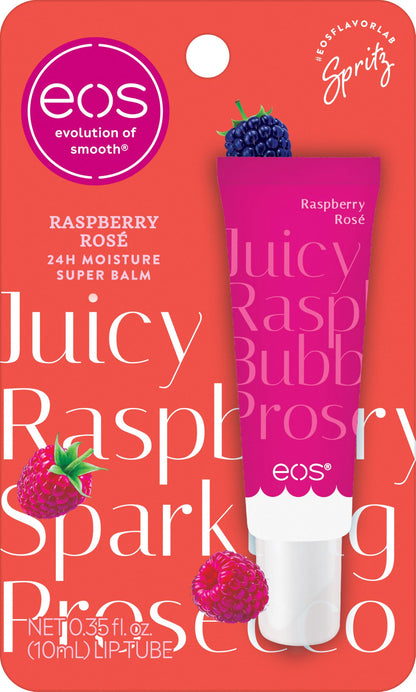 eos Limited Edition 24H Moisture Super Balm, Raspberry Rosé - Hydrating, Moisturizing Lip Treatment, For Dry Lips, Shea Butter, Cruelty-Free, 0.35 fl oz