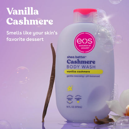 eos Travel Vanilla Cashmere Body Wash- Mini Size, Toiletries, 2.5 fl oz