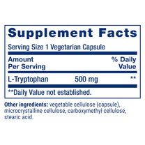 Life Extension L-Tryptophan, 500 mg, Encourages Healthy Serotonin Levels and Promotes Healthy Sleep, Mood, Stress Response & Satiety, Gluten-Free, Non-GMO, Vegetarian, 90 Capsules
