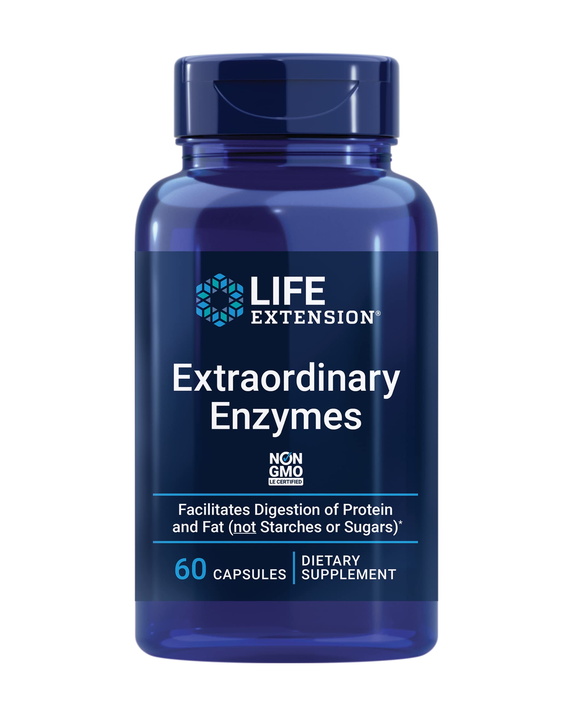 Life Extension Extraordinary Enzymes, 60 Capsules