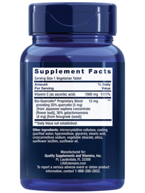 Life Extension Vitamin C and Bio-Quercetin®, Cardiovascular Health Supplement, Immune Support, Highly absorbable, quercetin, Vitamin C, Gluten Free, Non-GMO, Vegetarian, 60 Tablets