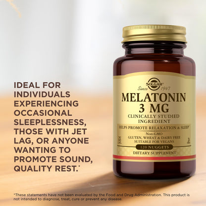 Melatonin 3mg Nuggets Solgar 120 Tabs
