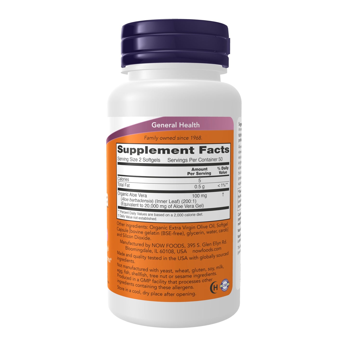 NOW Supplements, Aloe Vera (Aloe barbadensis) 10,000 mg, Supports Digestive Health*, 100 Softgels
