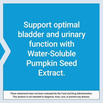Life Extension Water-Soluble Pumpkin Seed Extract, Promotes Prostate & Urinary Tract Health, Bladder Health Support, Men, Women, Gluten-Free, Non-GMO, Vegetarian, 60 Capsules