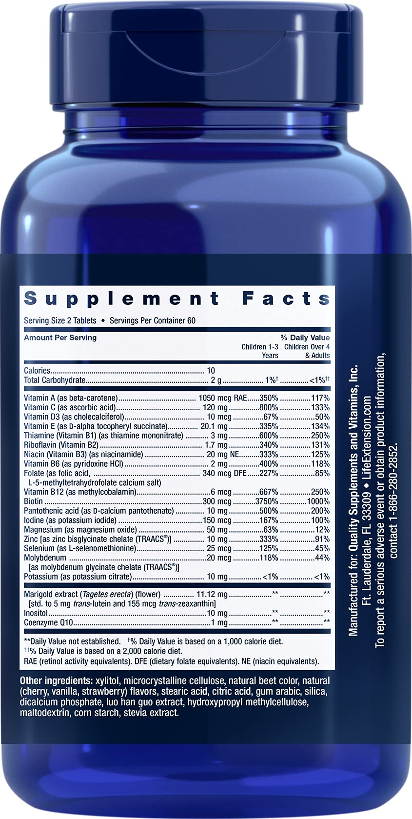 Life Extension Children's Formula Mix, 120 Chewable Tablets
