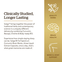 Solgar Full Spectrum Curcumin Brain Works, 90 Licaps, 30 Servings - Non-GMO