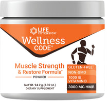 Life Extension Wellness Code Muscle Strength & Restore Formula, 94.2 Grams