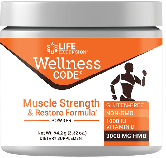 Life Extension Wellness Code Muscle Strength & Restore Formula, 94.2 Grams