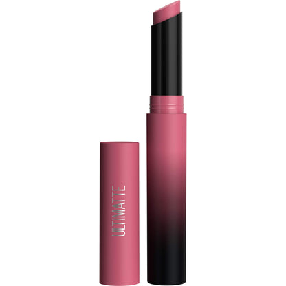 MAYBELLINE Color Sensational Ultimatte Matte Lipstick, Non-Drying, Intense Color Pigment, More Mauve, Purple Mauve Pink, 1 Count