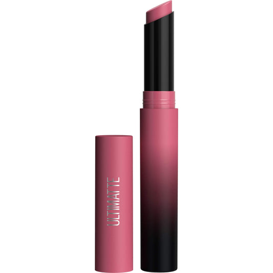 MAYBELLINE Color Sensational Ultimatte Matte Lipstick, Non-Drying, Intense Color Pigment, More Mauve, Purple Mauve Pink, 1 Count