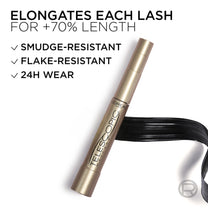 L’Oreal Paris Makeup Original Telescopic Mascara, Separating Mascara Volume and Length Formula, Washable, Black, 0.27 Fl Oz., 1 Count