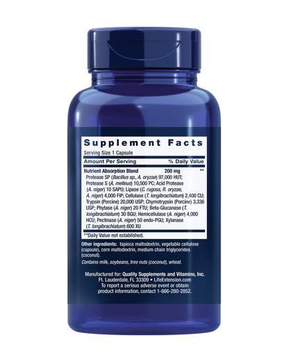 Life Extension Extraordinary Enzymes, 60 Capsules