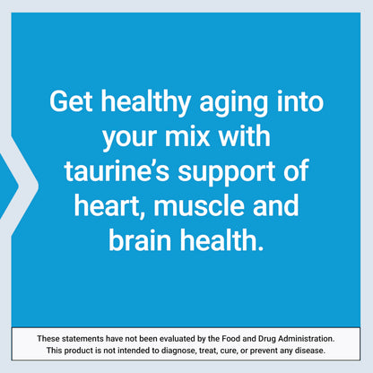 Life Extension Taurine Powder – Healthy Cardiovascular Support, Promotes Brain Health, Healthy Aging, and Muscle and Exercise Recovery – Gluten-Free, Non-GMO, Vegetarian – 300 Grams