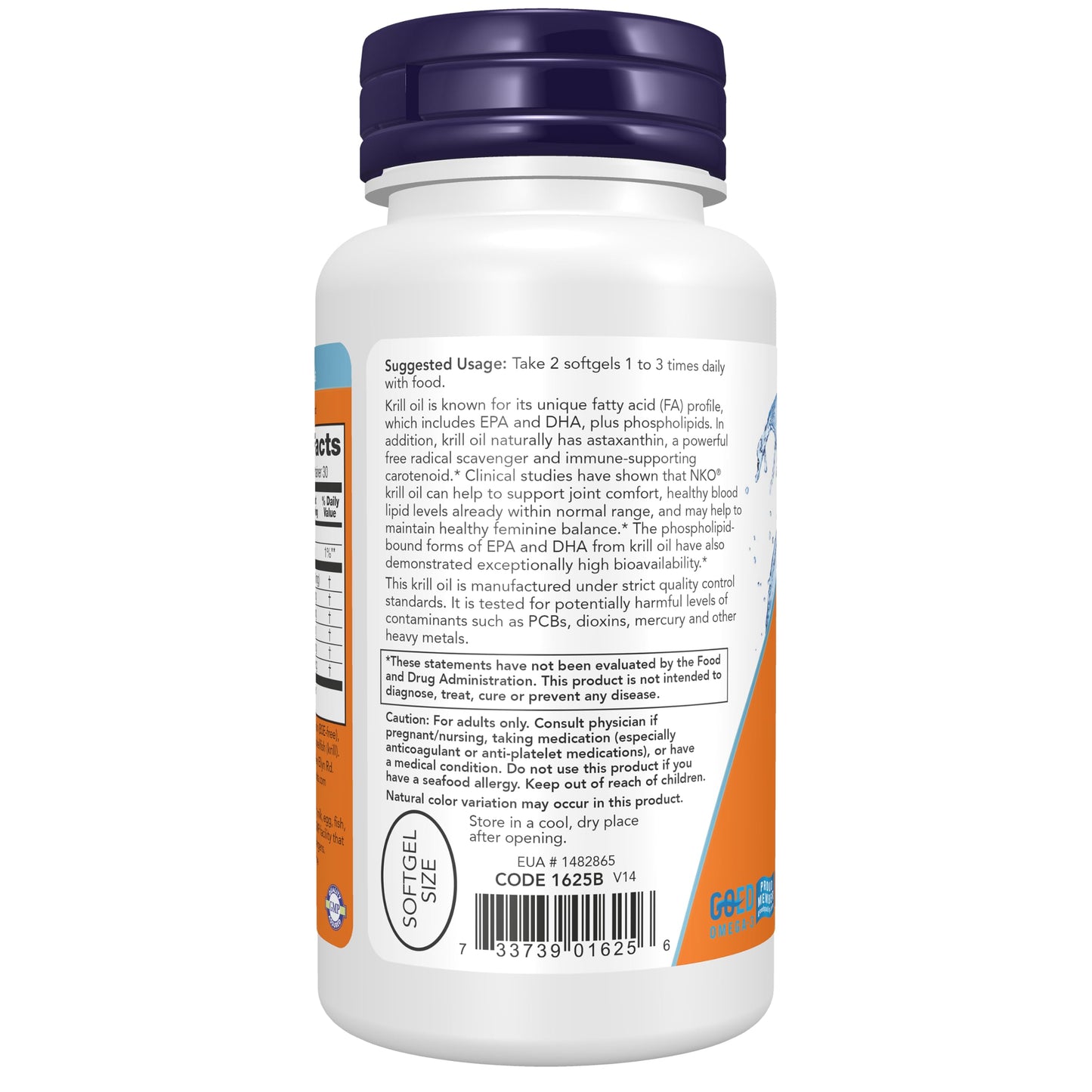 NOW Foods Supplements, Neptune Krill Oil 500 mg, Phospholipid-Bound Omega-3, Cardiovascular Support*, 60 Softgels