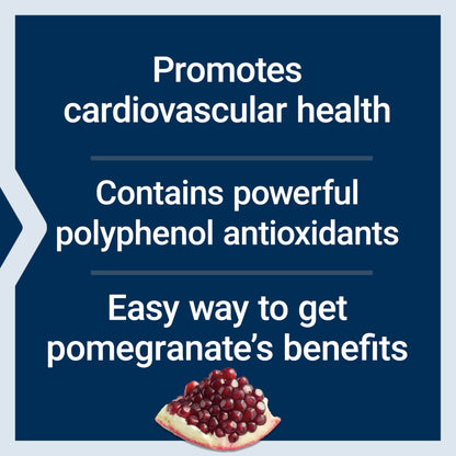 Life Extension Pomegranate Fruit Extract, 500 mg, antioxidant polyphenols for Cardiovascular Health, superfood, Gluten Free, Non-GMO, Vegetarian, 30 Capsules