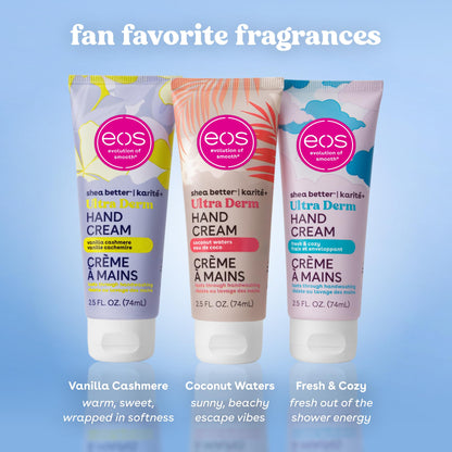 eos Shea Better Hand Cream- Fresh & Cozy, Dry Skin Relief, 2.5 oz