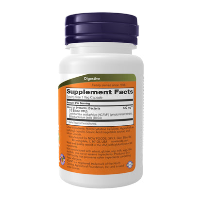 NOW Foods Supplements, Respiratory Care Probiotic, with Clinically Tested NCFM® & BI-04, 60 Veg Capsules