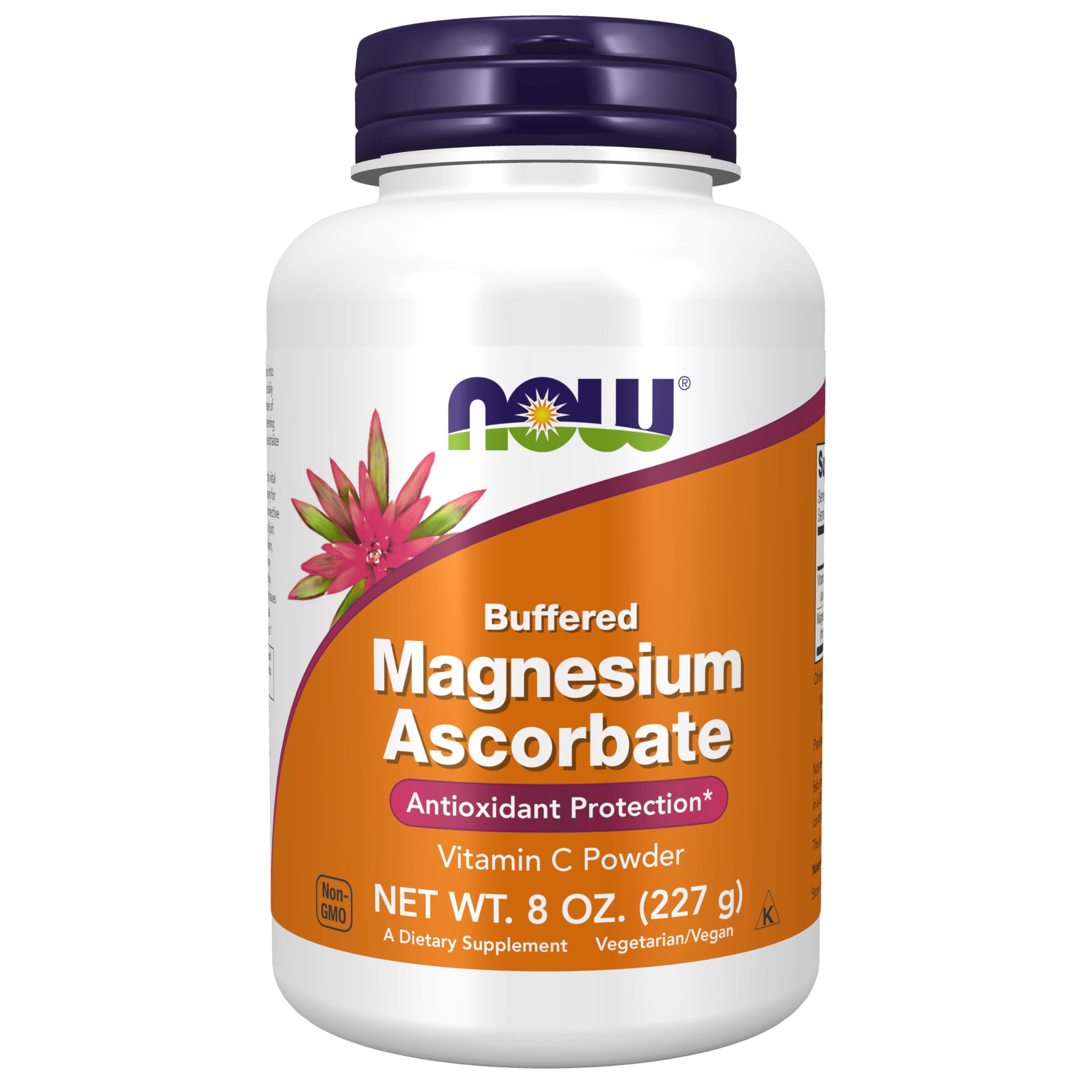 NOW Foods Supplements, Magnesium Ascorbate Powder, Buffered, Antioxidant Protection*, 8-Ounce