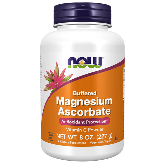NOW Foods Supplements, Magnesium Ascorbate Powder, Buffered, Antioxidant Protection*, 8-Ounce