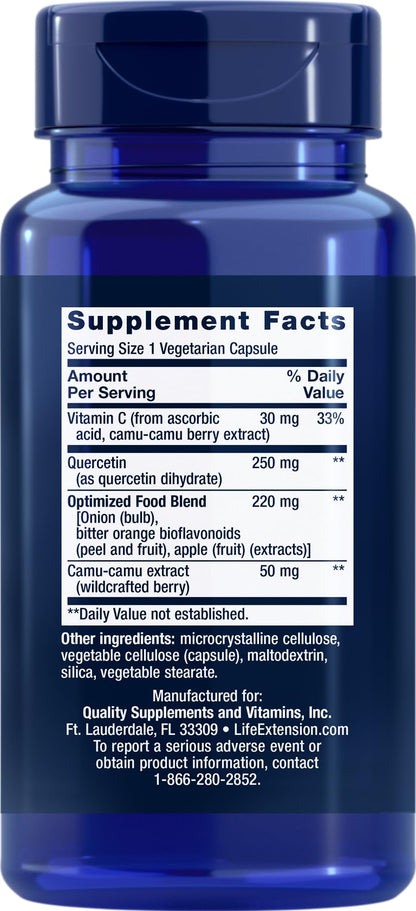 Life Extension Optimized Quercetin Capsules, 60 Vegetarian Capsules (Pack of 3)