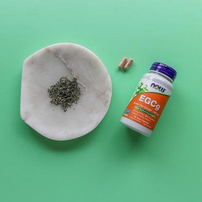 NOW Foods Supplements, EGCg Green Tea Extract 400 mg, Free Radical Scavenger*, 90 Veg Capsules