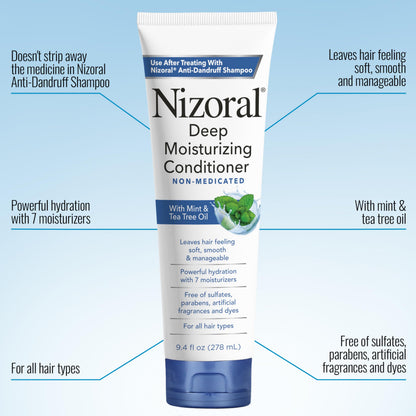 Nizoral Deep Moisturizing Conditioner, 9.4 oz, Anti-Dandruff Conditioner