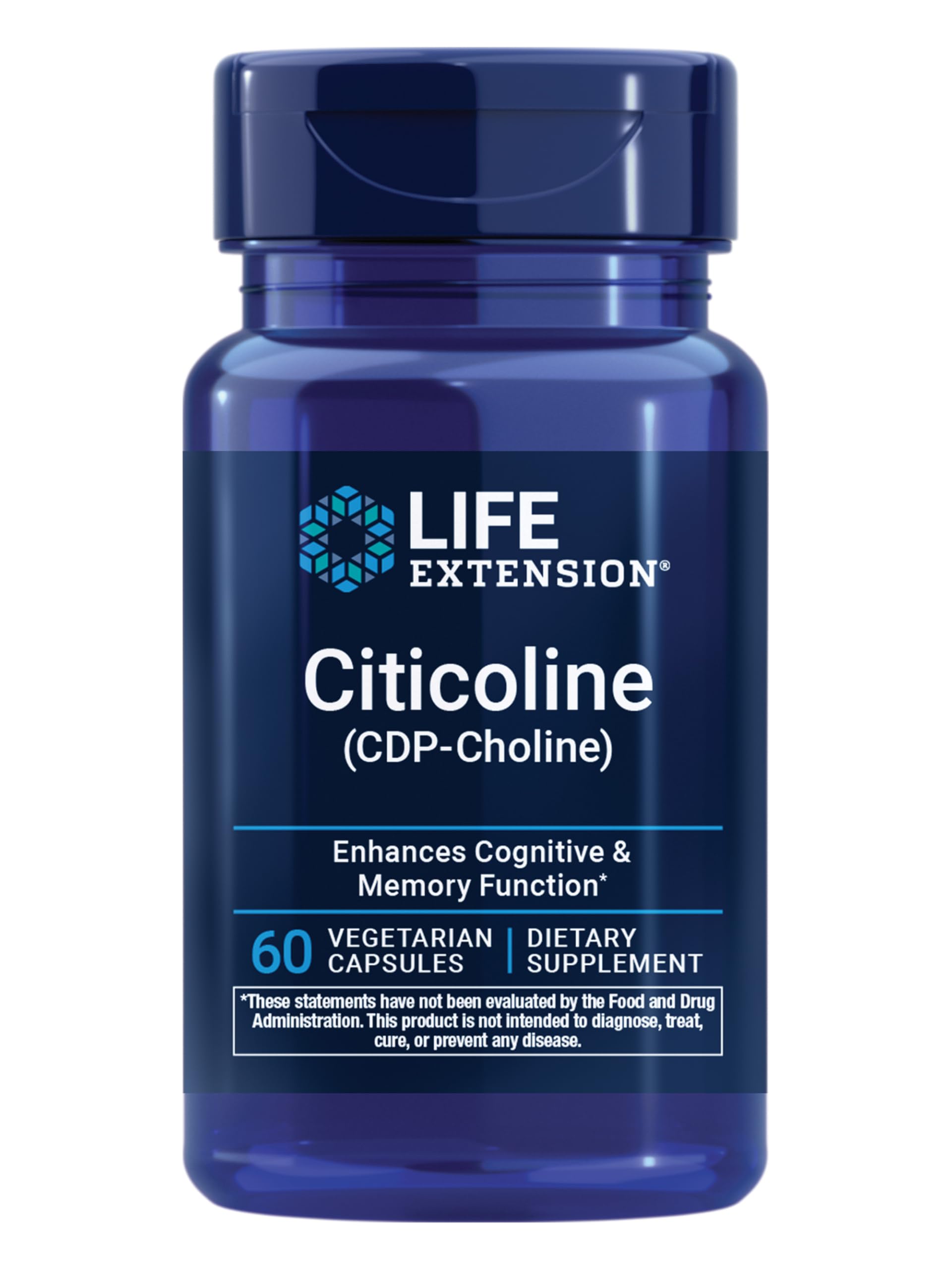 Life Extension Citicoline (CDP-Choline), 60 Capsules