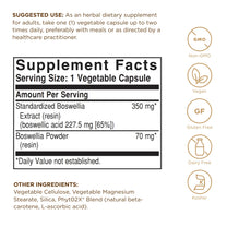 SFP Boswellia Resin Extract Solgar 60 VCaps