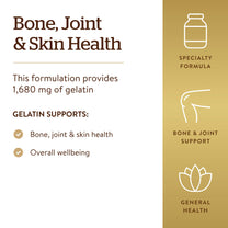 Solgar Gelatin 1680 mg, 250 Capsules - Supports Bone, Joint & Skin Health